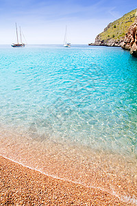 马洛尔卡巴利阿里群岛的萨卡洛布拉海滩 西班牙图片