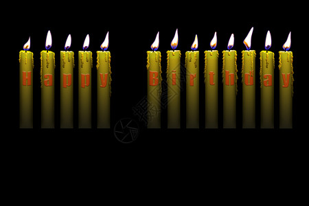 生日快乐的蜡烛图片