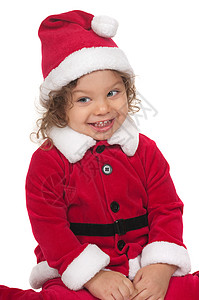 小圣诞老人 圣诞节 传统 十二月 庆典 男生 牙齿 可爱的背景图片