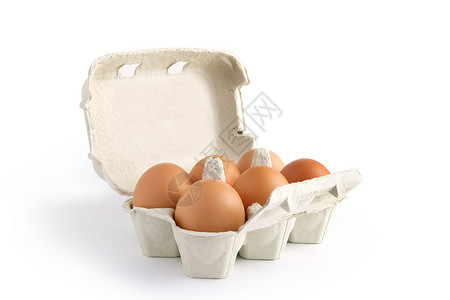 盒子里六个鸡蛋背景图片