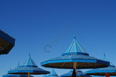 阳光 岛 伞 海滩 休息 酒店 遮阳棚 屋顶图片