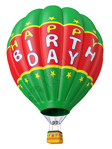 心中那个热气球祝寿生日快乐的光辉气球背景
