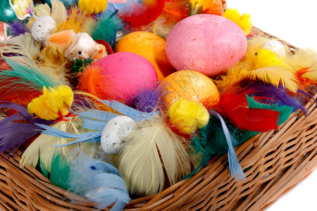 复活节装饰 白色的 传统的 季节 复活节彩蛋 春天 假期背景图片