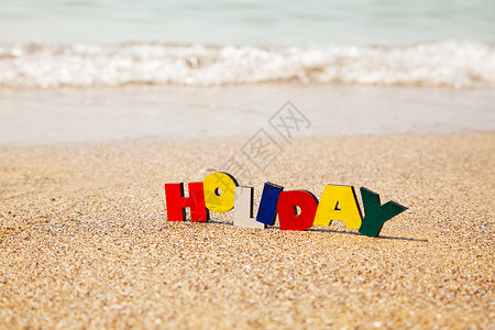 木质色彩多彩的单词“周日” 闲暇 季节 佛罗里达背景图片