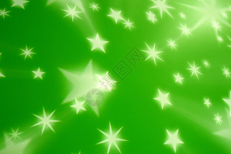 绿色恒星背景 宴请 闪耀 斑点 灯泡 乐趣 照明 节日背景图片