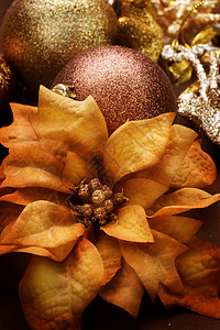 圣诞装饰品 文艺风格 问候语 棕色的 圣诞节 装饰风格背景图片