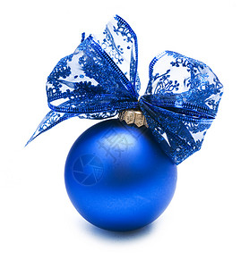 圣诞节酒杯 弓 蓝色的 丝带 白色的 闪亮的 传统背景图片