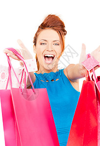 专柜 财富 微笑 销售 女性 奢华 快乐的 畅快 购物狂背景图片
