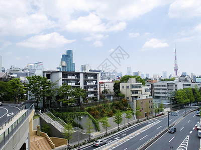 从的鸟星观 东京 街道 住宅 建筑物 现代的 十番高清图片