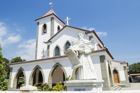 佩迪东提摩尔的迪利教堂 教会 城市 东帝汶人 亚洲 宗教的 旅行背景