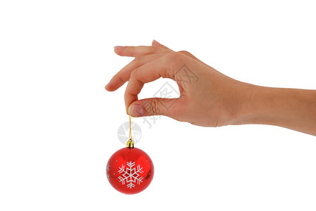 圣诞玩具 闪亮的 抓住 假期 手 球 装饰品背景图片