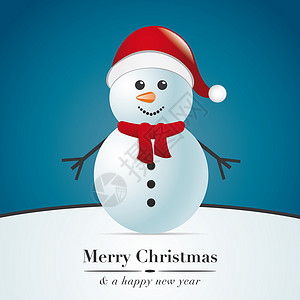 带围巾的雪人 假期 圣诞老人 滚雪球 蓝色的 帽子 寒冷的 诺埃尔背景图片
