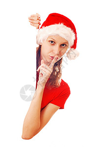 圣诞女孩 幸福 庆典 季节 冬天 衣服 帽背景图片