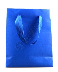 白色背景的纸袋购物袋 装饰风格 庆典 蓝色的 喜庆的 零售背景图片