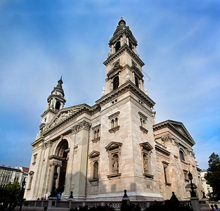 伊斯特布尼匈牙利布达佩斯圣史蒂芬巴西利卡 国家的 蓝色的 历史的背景