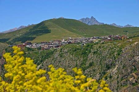 Alpe d'Huez站高清图片