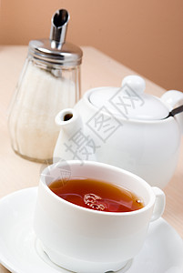 茶壶茶杯 杯子 厨房 喝 早餐 餐具 热的 飞碟图片