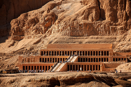 古代王后素材古埃及的哈特谢普苏特王后寺庙背景