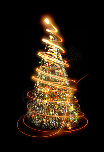 xmas树 冬天 闪耀 灯饰装饰品 季节 火花 装饰品 庆典背景图片