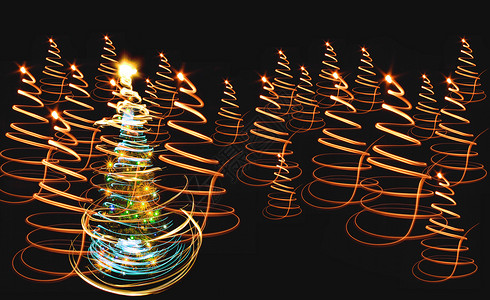 圣诞树 火花 庆典 假期 庆祝 季节 插图 圣诞节 照明背景图片