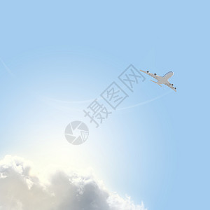 飞机在天空中的图像 速度 旅行 高的 客机 波音公司 技术图片