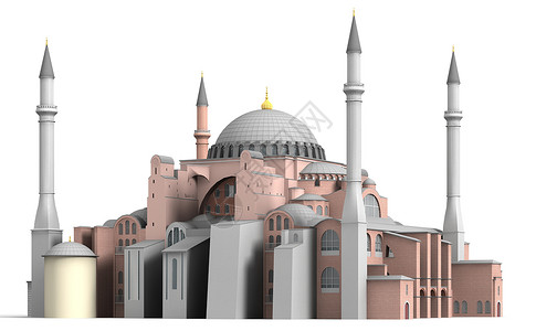 高大犹太教 8 欧洲 旅行 伊斯坦布尔 火鸡 晚上 渲染背景图片