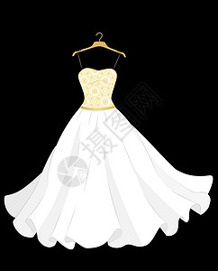 婚纱礼服 婚姻 白色的 裙子 衣服 毛巾 卡通片 爱图片