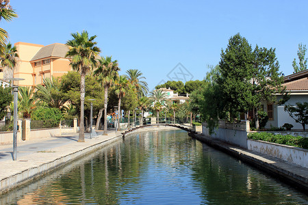 阿尔库迪亚运河背景图片