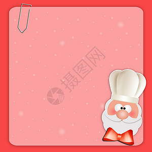 圣诞老人厨师背景图片