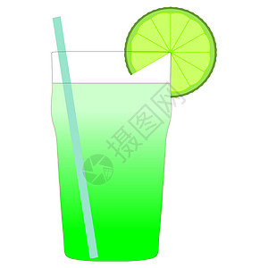 鸡尾酒 薄荷 莫吉托 酒吧 酒精 绿色的背景图片