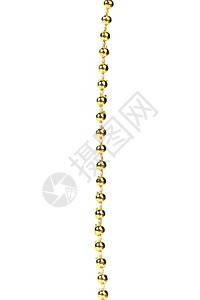 金珠的绳子 喜庆的 快活的 白色的 简单的 金的 闪亮的 玻璃背景图片