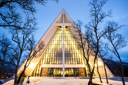 挪威北极大教堂图片
