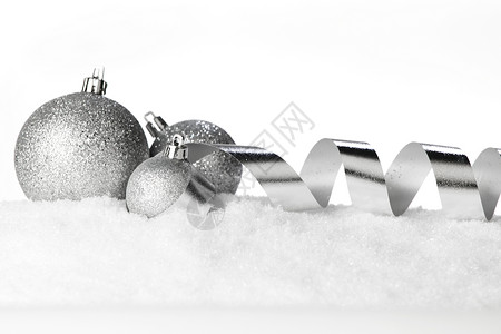 圣诞球 玩具 雪 庆典 闪亮的 假期背景图片