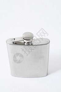 酒类的金属瓶 防锈的 铝 酒壶 白色的 西方 锡背景图片