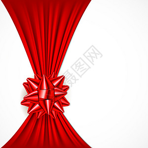 红弓的节日背景 生日 展示 插图 丝绸 情人节 曲线 织物背景图片