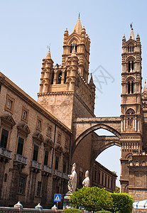 意大利西西西里巴勒莫大教堂 上帝 基督教 建造 建筑学图片