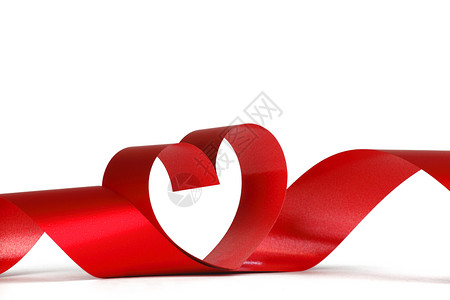 红心丝带 礼物 浪漫的 红色的 婚礼背景图片