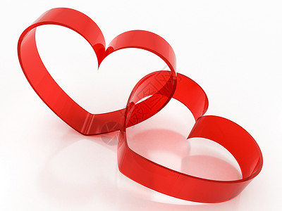 红色玻璃心形红玻璃 派对 情人节 浪漫的 天 闪亮的 红色的背景图片