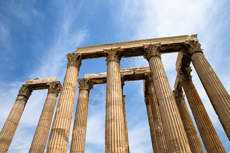 奥林山宙斯圣殿 欧洲 奥运选手 希腊 地中海 雅典高清图片