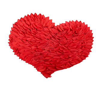 伟大的红纸心脏 艺术 二月 手工制作的 红色的 成形背景图片