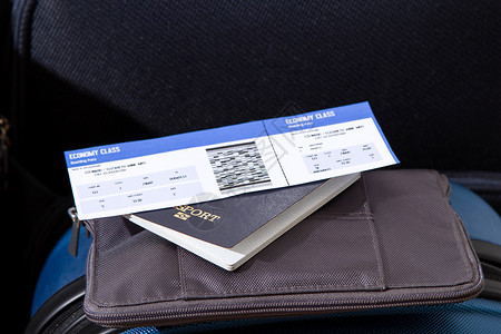 飞机票 护照和行李 公民 假期 运输 包装 包 游客图片