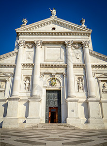 意大利威尼斯大大理石教堂高清图片