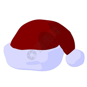 Santa Hat 圣诞帽子说明 假期 卡通片背景图片