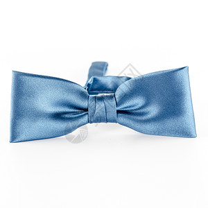 蓝弓领带 庆典 展示 脖子 宏观 丝带 蓝色的背景图片