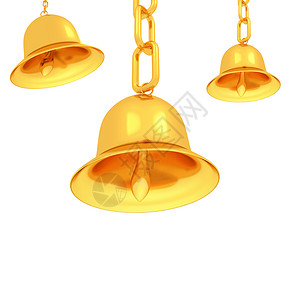 金铃 假期 钟 插图 金子 手铃 简单的 光滑 金属背景图片