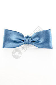 蓝弓领带 礼物 衣服 庆典 脖子 蓝色的 展示 红色的背景图片