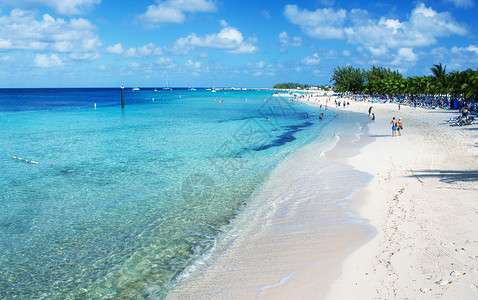 加勒比纯净的加勒比海海滩图片