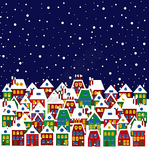 冬季村庄 雪 寒冷的 天气 冬天 建筑 天空 季节背景图片