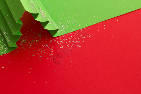 圣诞树背景背景 喜庆的 艺术 红色的 装饰品 问候语 绿色的 冷杉背景图片