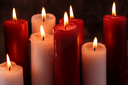 美丽的蜡烛 火焰 浪漫的 神圣 装饰风格 记忆 强光 信仰背景图片